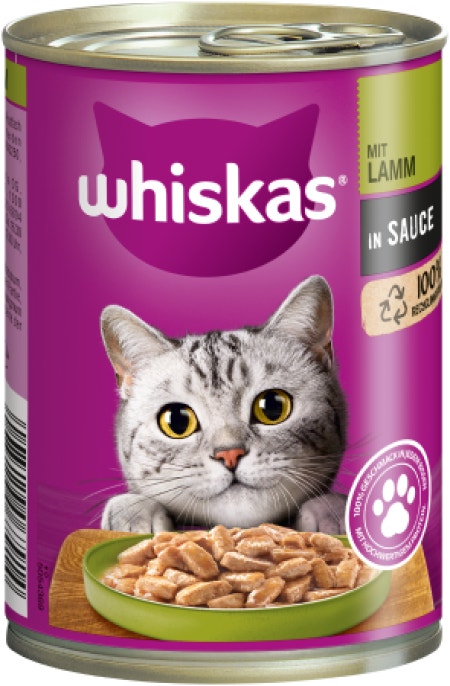 WHISKAS® Dose 400g in Sauce mit Lamm 1+